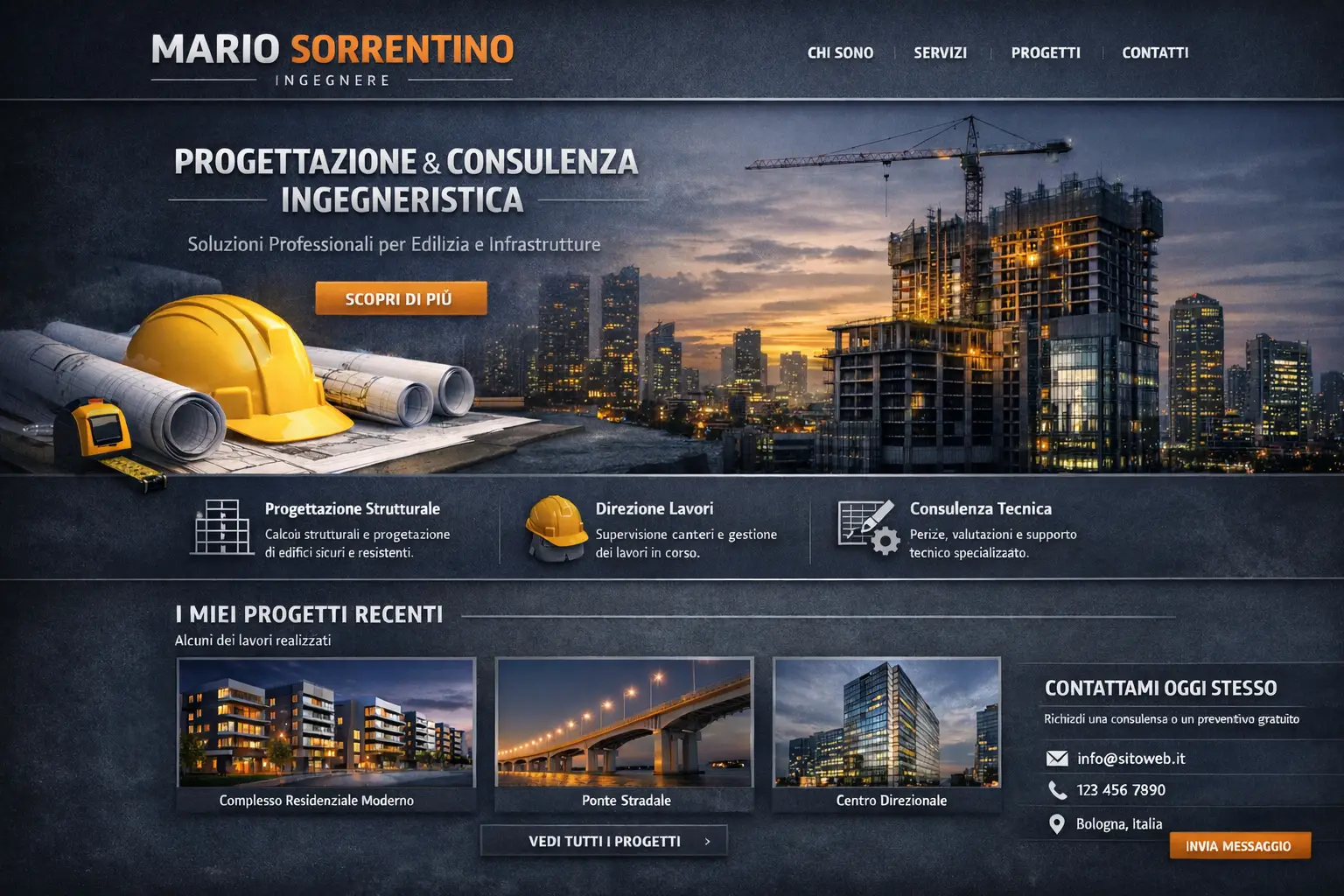 Mario Sorrentino Landing Page Mario Sorrentino Landing Page