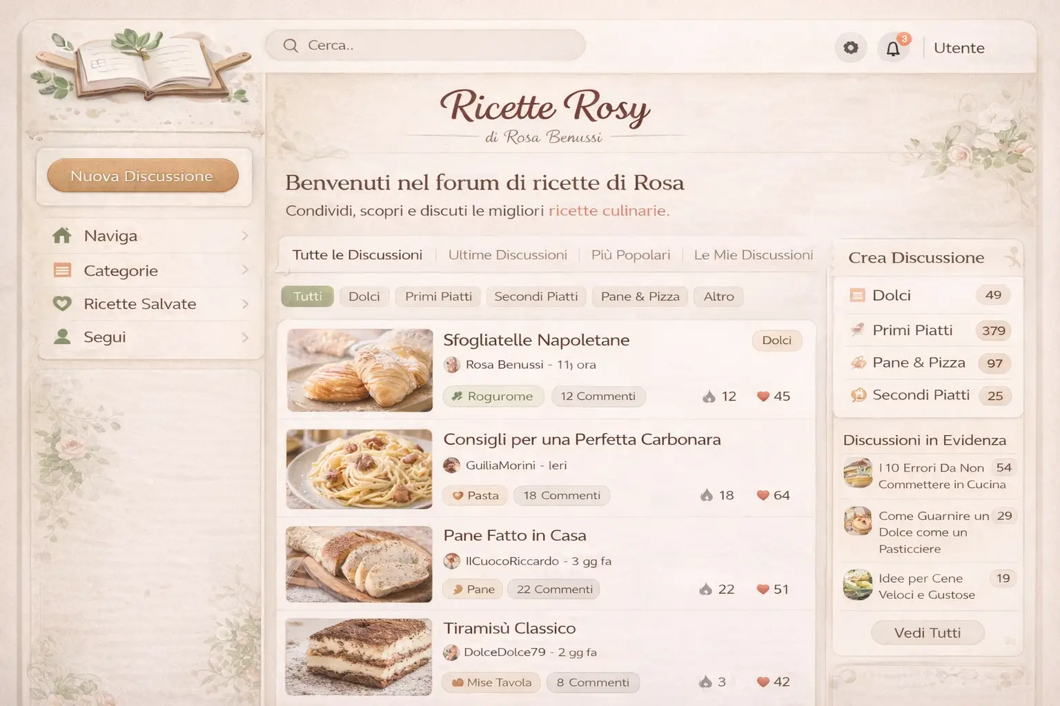 Ricette Rosy Ricette Rosy